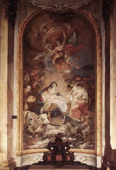 MAULBERTSCH, Franz Anton Adoration of the Shepherds Spain oil painting art